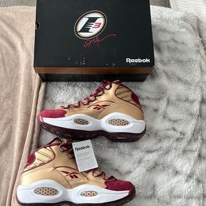 Brand New Sz 10 Packer Shoes x Question Mid “St Anthony” Reebok w/ Box ***Rare**